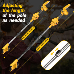 2-in-1 Cordless Pole Saw & Mini Chainsaw – 6”