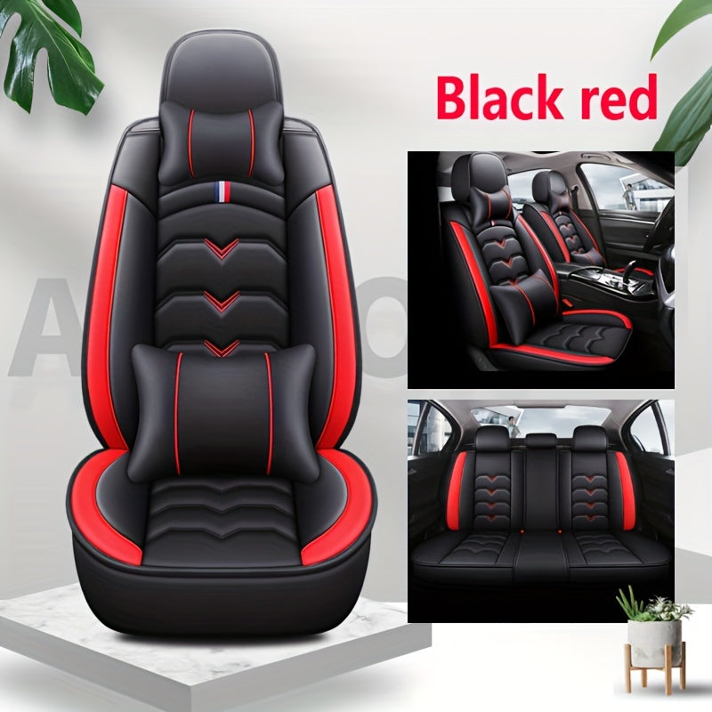 5 Seater PU Leather Car Seat Cover Set by Snagg A Seat Cover