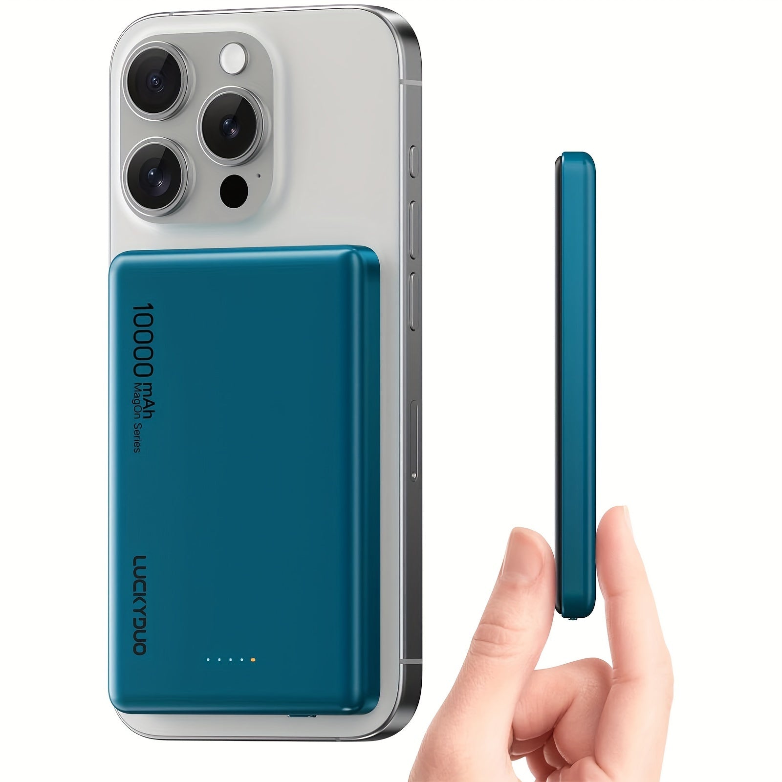 10000 MAh Slim Wireless Power Bank Compatible For IPhone Series by Snagg A Power Bank