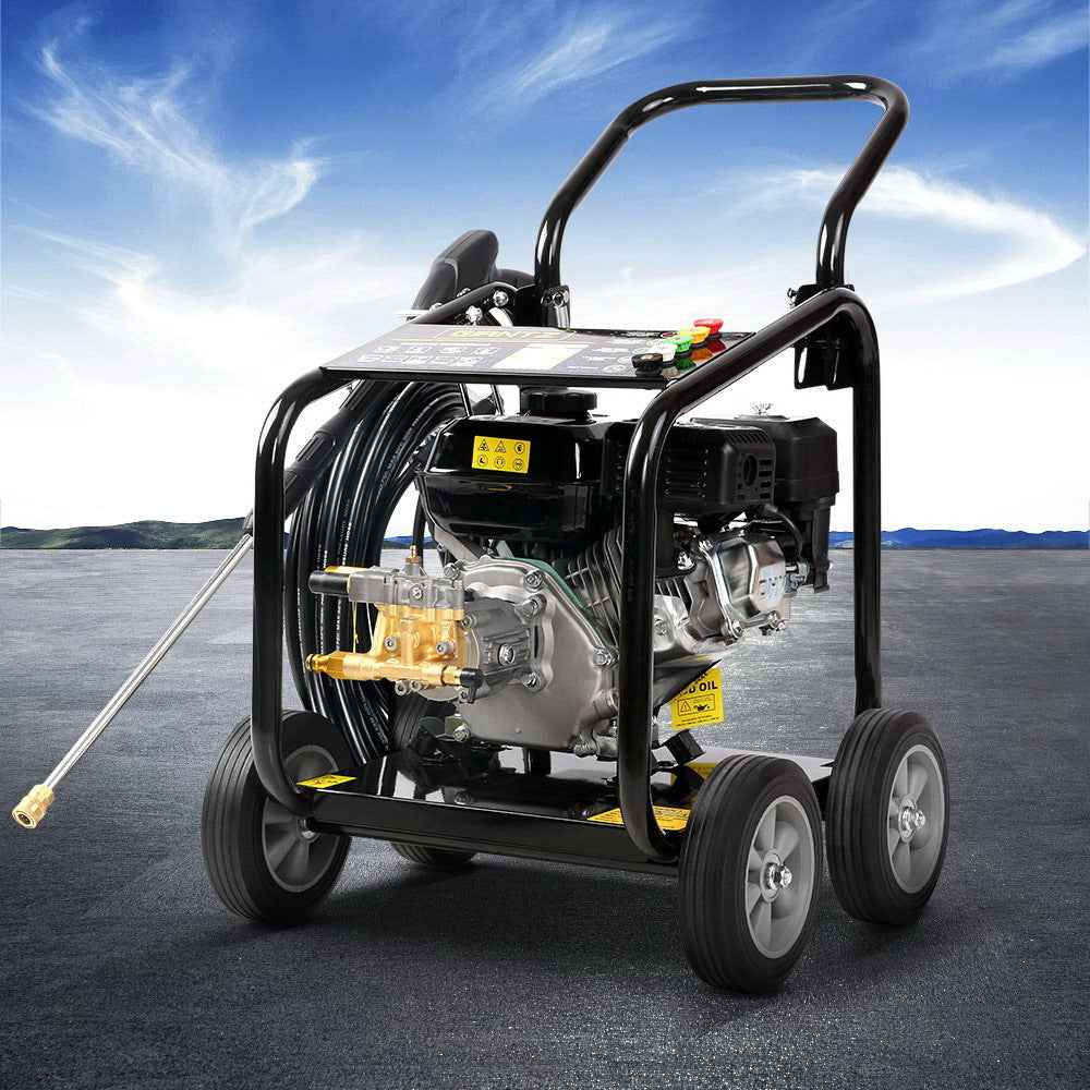 4800PSI 10HP Heavy Duty Petrol Pressure Washer – 20m Hose, Turbo Nozzle & Self-Suction System