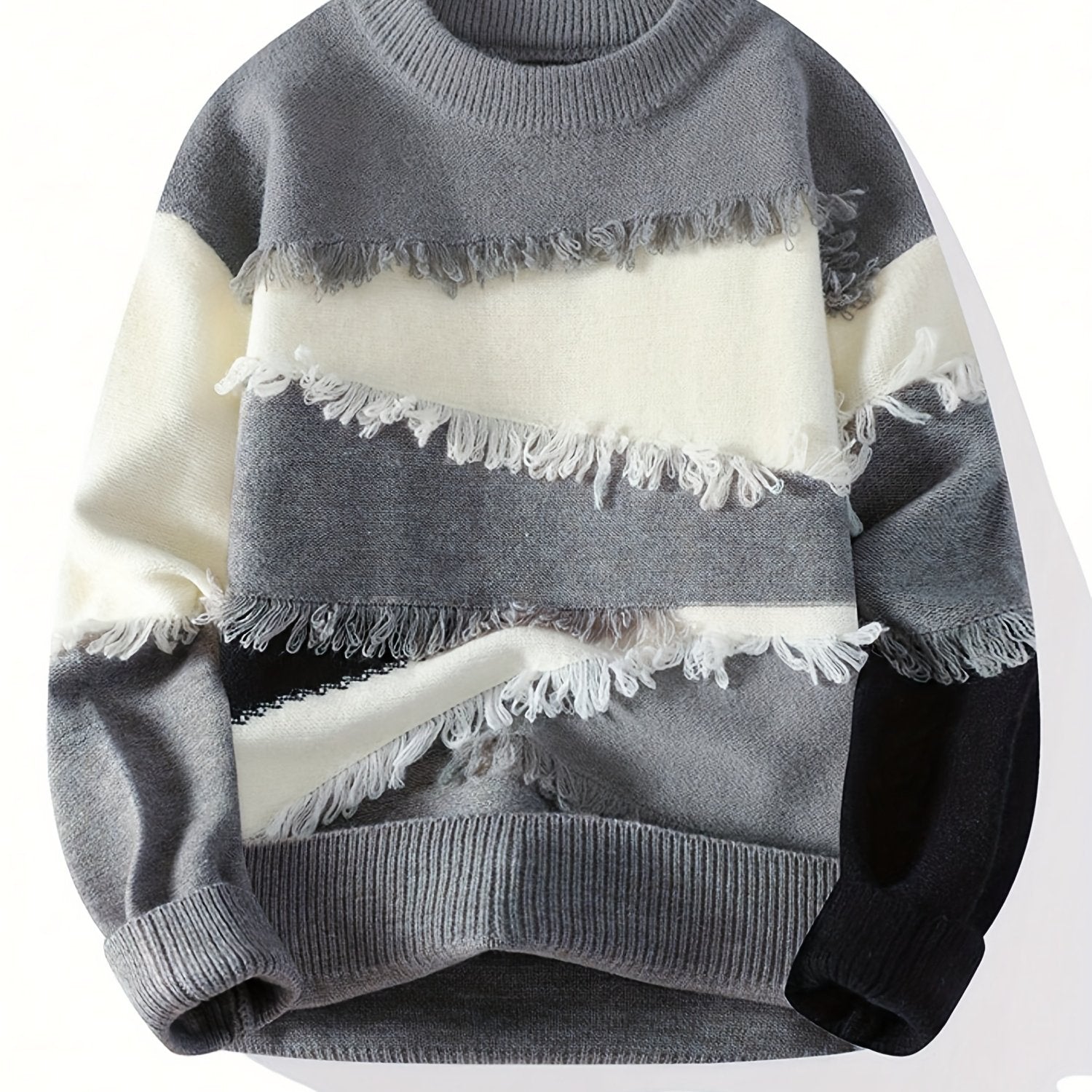 Men’s Cozy Striped Knit Sweater by Snagg A Sweater