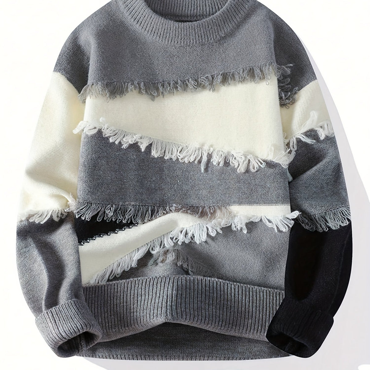 Men’s Cozy Striped Knit Sweater by Snagg A Sweater