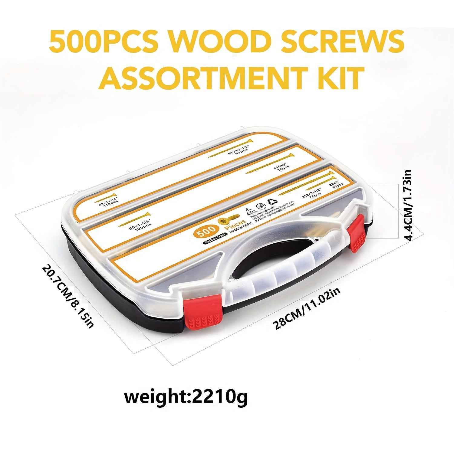 310 / 500 Pcs Outdoor Deck Screw Set - Power Tools Gadget