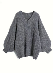 Plus Size Women’s V-Neck Sweater by Snagg A Top