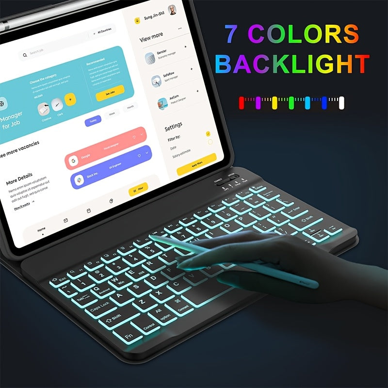 Protective Case With Keyboard Suitable for iPad Pro 11 by Snagg A Wireless Keyboard