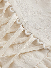 Elegant Dress with Lace-Up Waist by Snagg A Dress