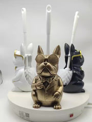Resin Dog Sculpture Toilet Brush Holder by Snagg A Toilet Brush