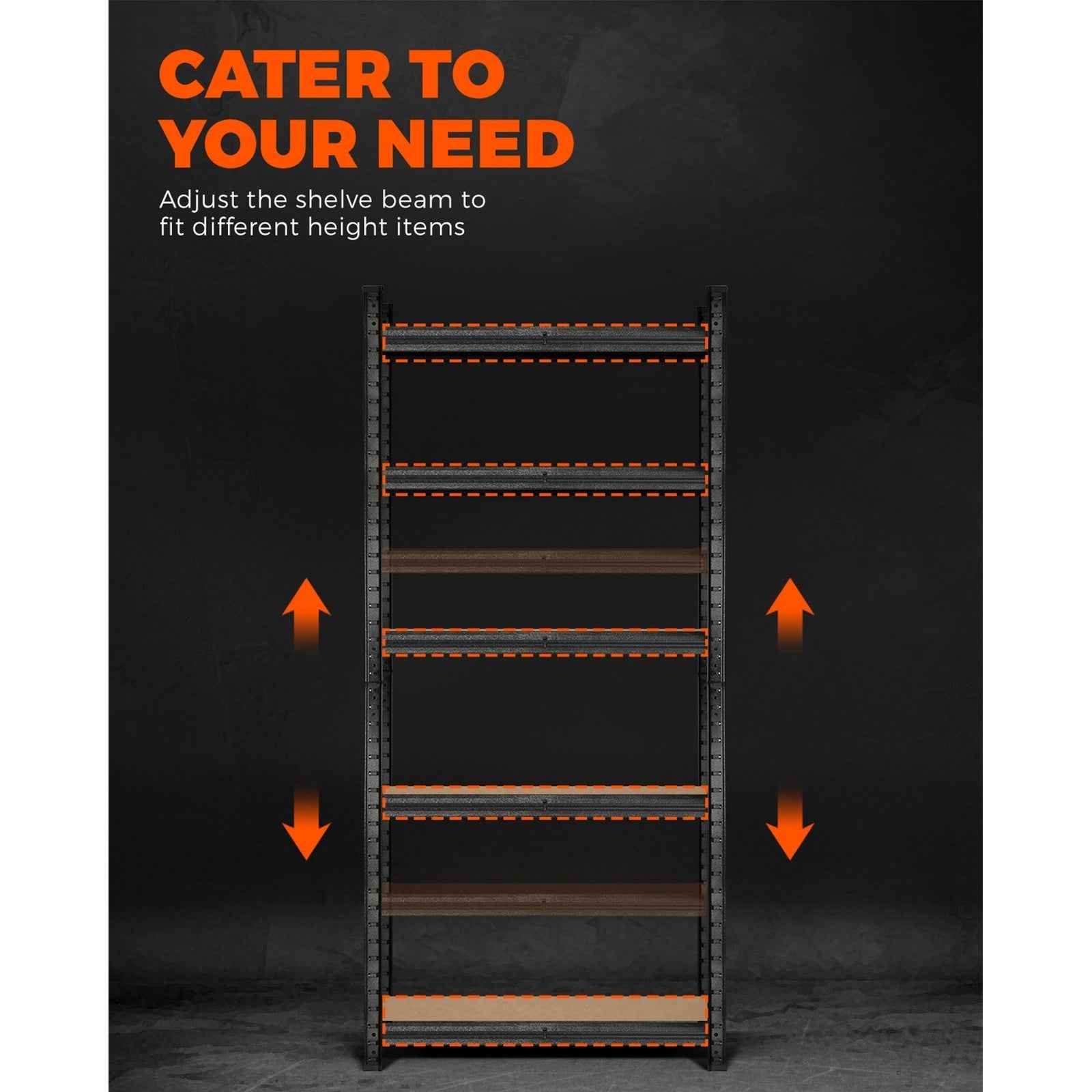 2 Pack 5 Tier Heavy Duty Garage Shelving Set