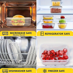 48pcs Airtight Food Storage Containers Set by Snagg A Container