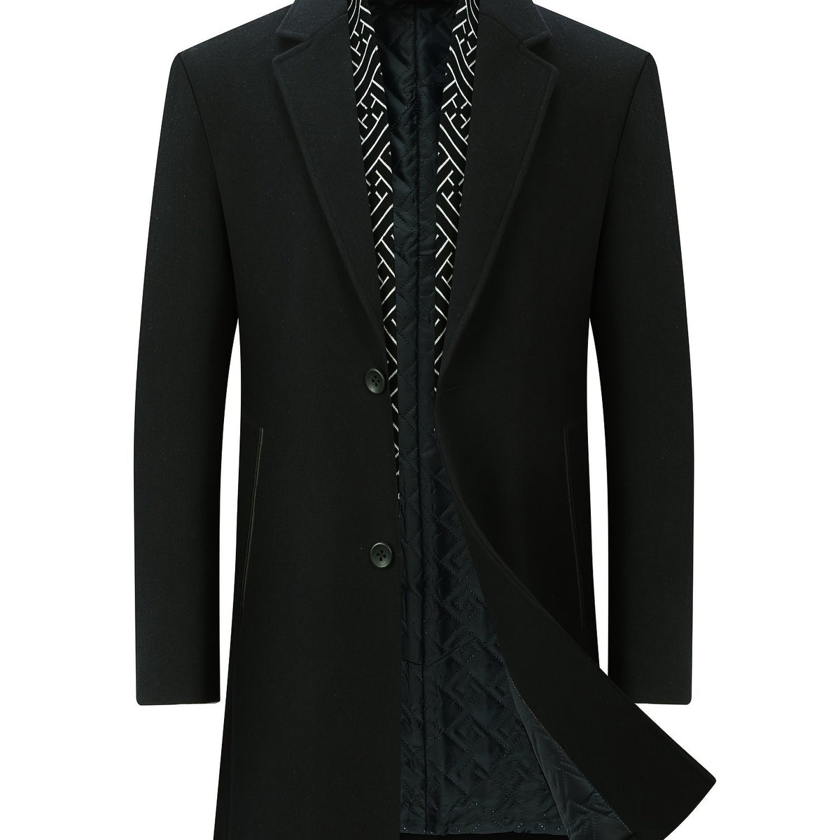 New Fall/Winter Men’s Wool Coat with Scarf Collar by Snagg A Coat