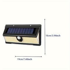 4pcs Outdoor Motion Sensor LED Solar Wall Lights by Snagg An Outdoor Light