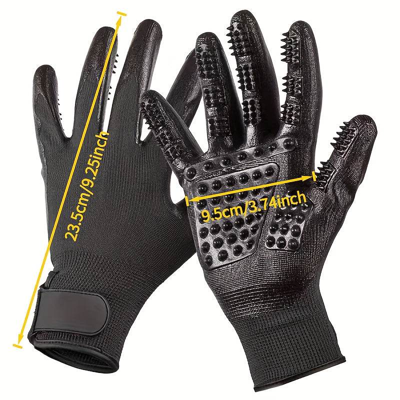 3x Pair Pet Grooming Gloves - SnaggIt