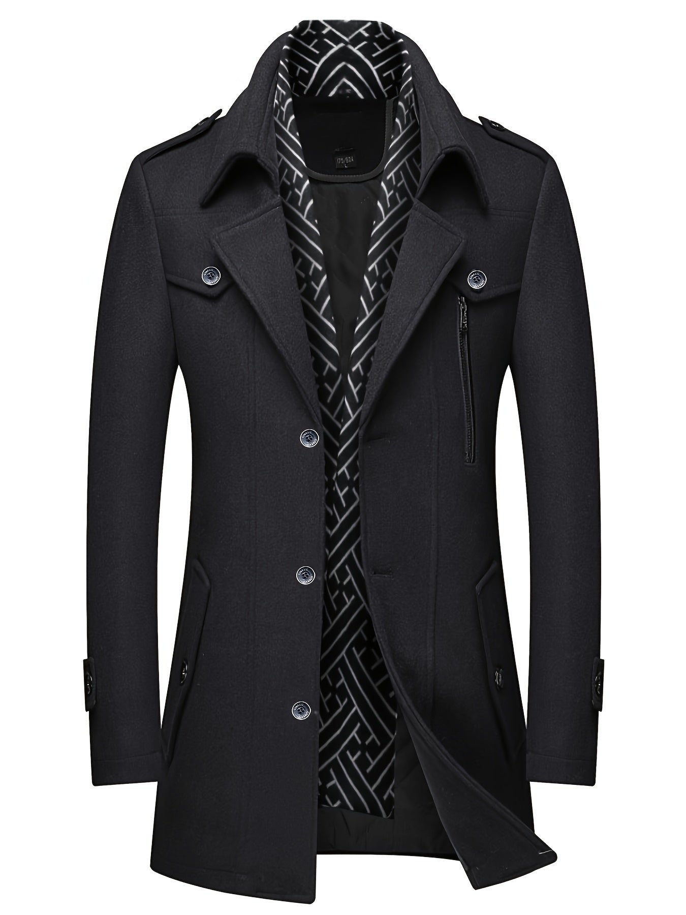 Men’s Sheep Tweed Coat with Scarf Collar by Snagg A Coat