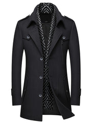 Men’s Sheep Tweed Coat with Scarf Collar by Snagg A Coat