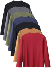 7pcs Men’s Long Sleeve T-Shirts - SnaggIt