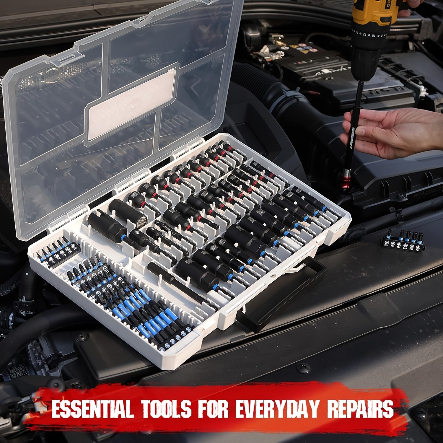 80pcs Magnetic Impact Nut Driver Set
