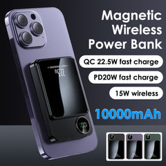 10000mAh Wireless Magnetic Powerbank Compatible With Apple by Snagg A Power Bank