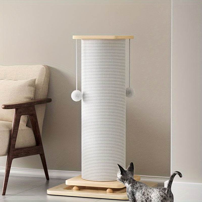 Cat Scratching Post With Sisal Rope with Hanging Play Ball - SnaggIt