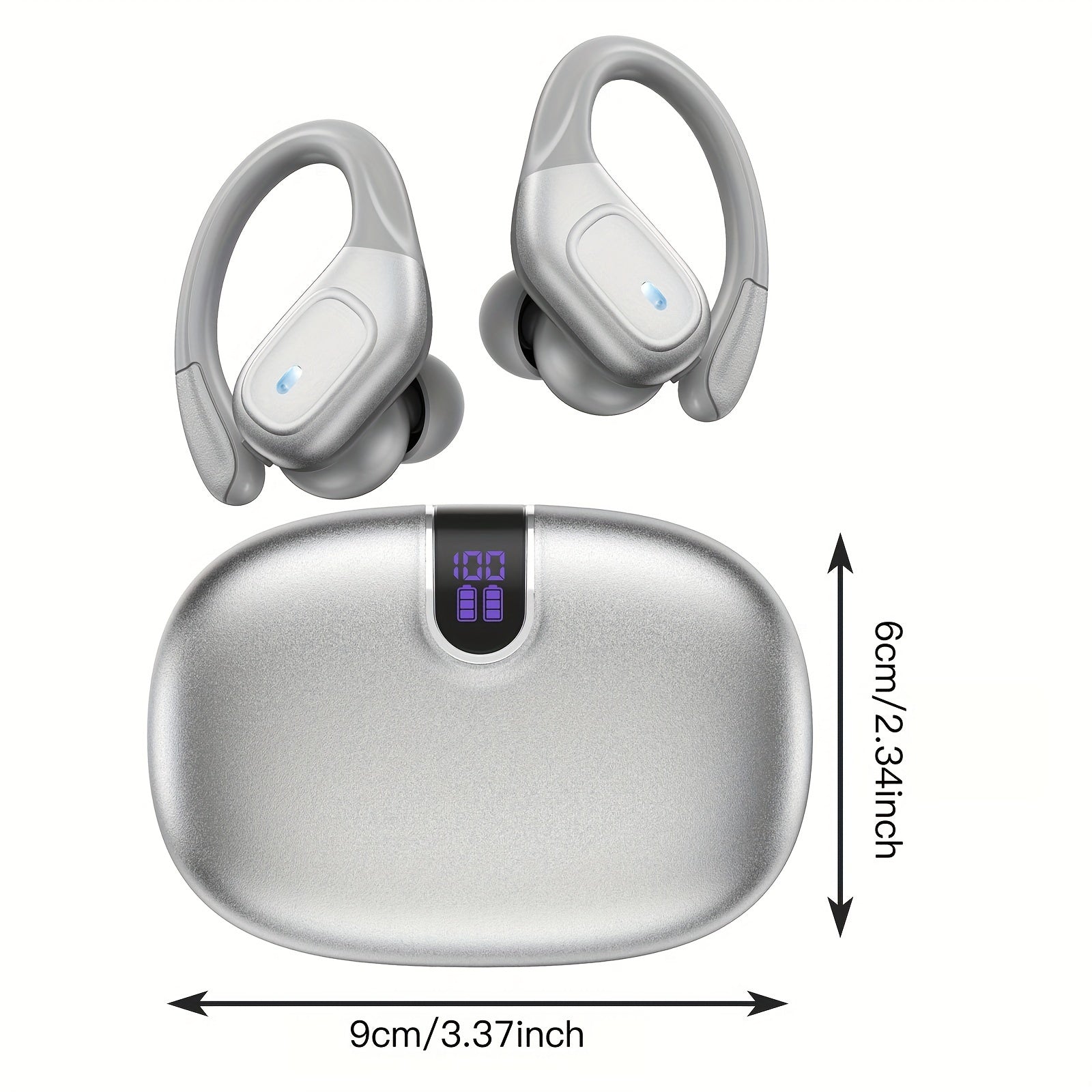 Wireless 5.3 Earbuds – 78H Playtime with LED Display by Snagg An EarBud