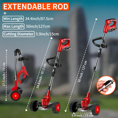 Cordless 21V 3-in-1 Lawn Trimmer