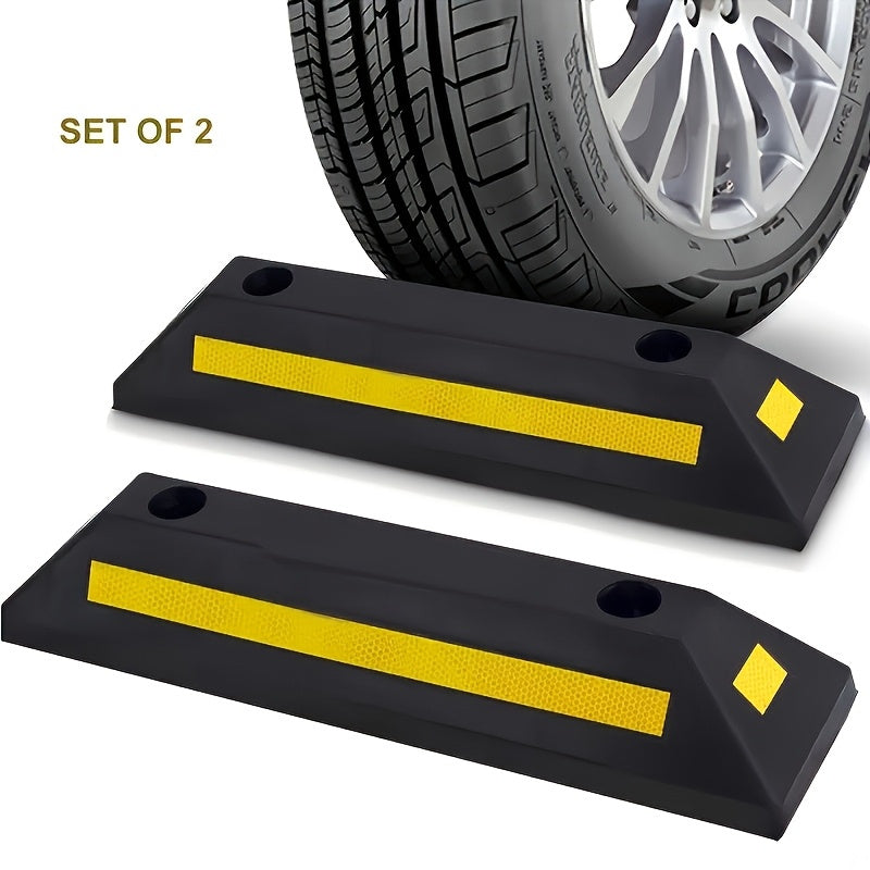 Heavy Duty Rubber Parking Stopper by Snagg A Wheel Chock