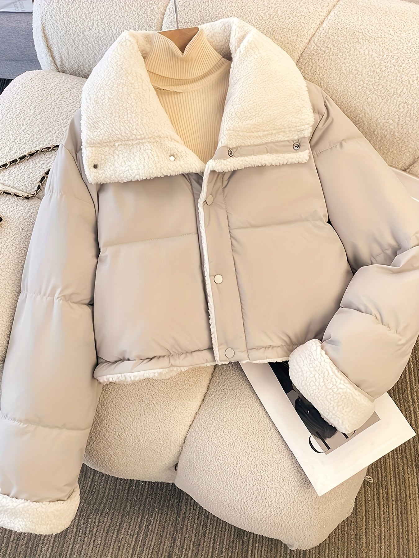 Women’s Short Collar Reversible Jacket by Snagg A Jacket