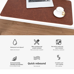 Large Waterproof PU Leather Desk Pad for Computer, Laptop & Keyboard Setup by Snagg A Mouse Pad