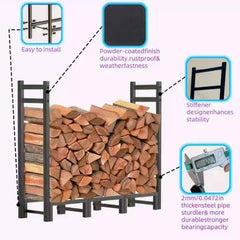 Heavy Duty Adjustable Firewood Rack by Snagg A Rack