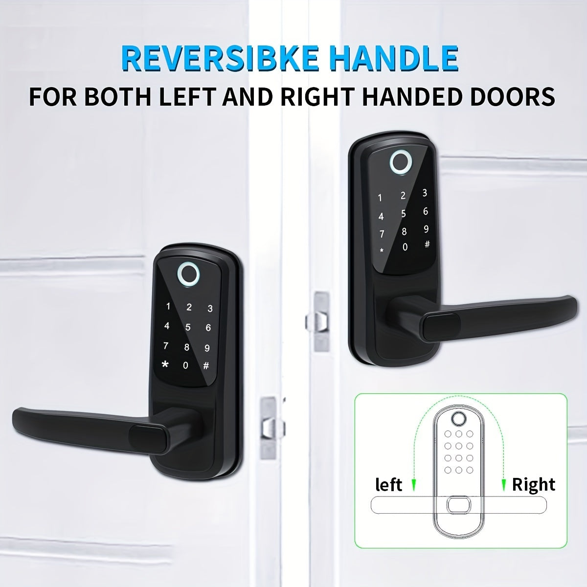 Smart Door Lock with Fingerprint & Keypad by Snagg A Smart Door Lock