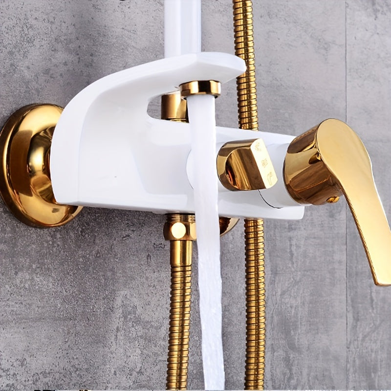 Vintage Gold & Black Shower System by Snagg A Shower Head