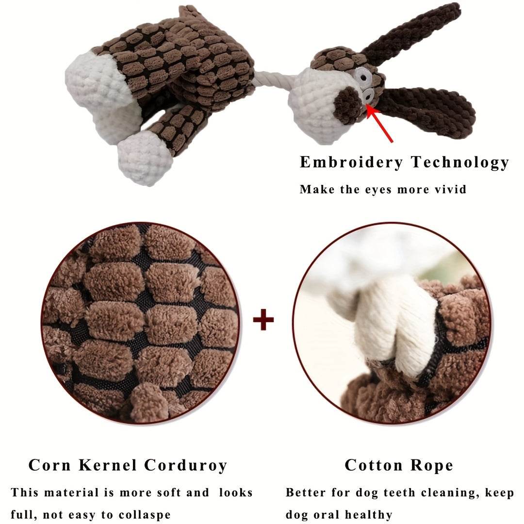 6PCS Plush Dog Toys with Squeaker - SnaggIt
