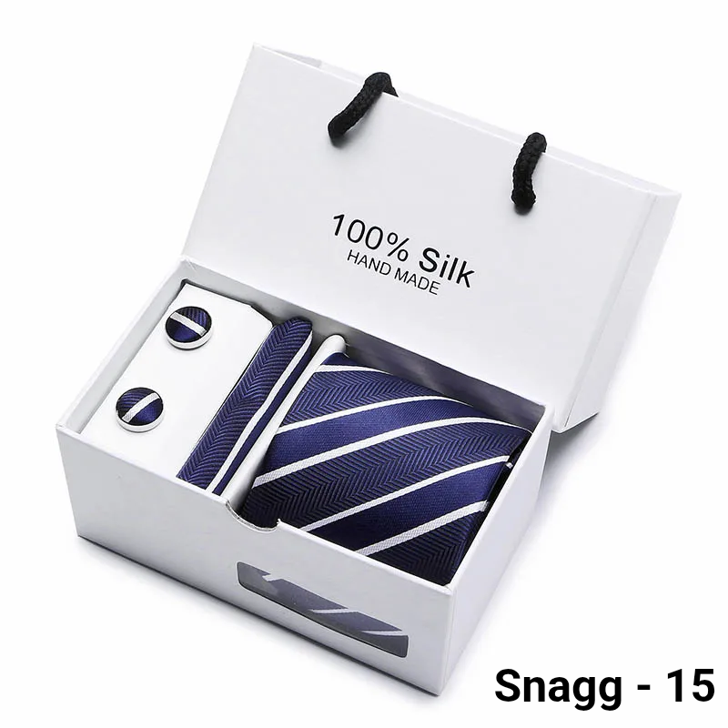 Luxury Silk Paisley Tie for Men — Extra-Long Woven Jacquard Necktie Suits & Weddings - Snagg - 15 - Others In Fashion