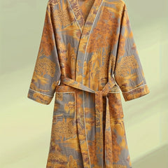 Men’s & Women’s Cotton Double Gauze Bathrobe by Snagg A Pajama