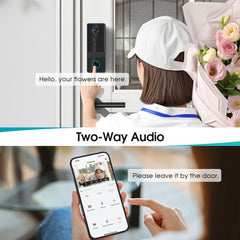 1080P Wireless Video Doorbell with Chime by Snagg A Doorbell Camera