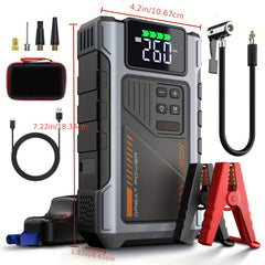 Portable Car Jump Starter with Air Compressor by Snagg A Jump Starter