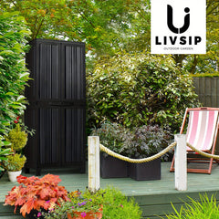 Outdoor Storage Cabinet with Shelves & Hooks by Snagg A Cabinet