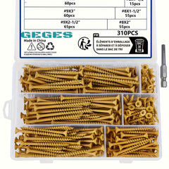310 / 500 Pcs Outdoor Deck Screw Set - Power Tools Gadget