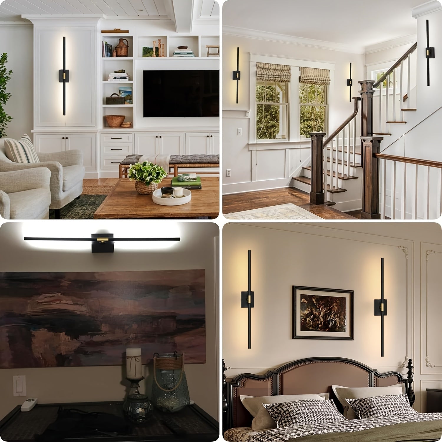 2 Pack Remote Control Battery Powered Wall Lights by Snagg A Wall Light