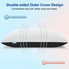 chess Premium Bamboo Shredded Cool Gel Bed Pillow by Snagg A Pillow