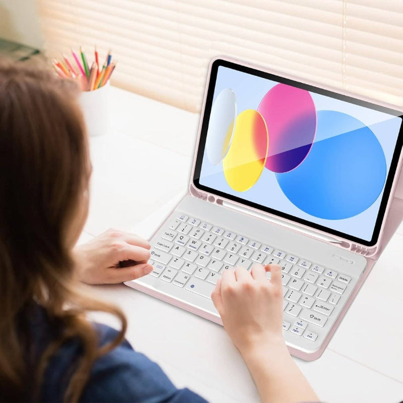 iPad Keyboard $ Protective Case Compatible With 10th & 11th by Snagg A Wireless Keyboard