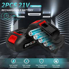 2-in-1 Cordless Pole Saw & Mini Chainsaw – 6"