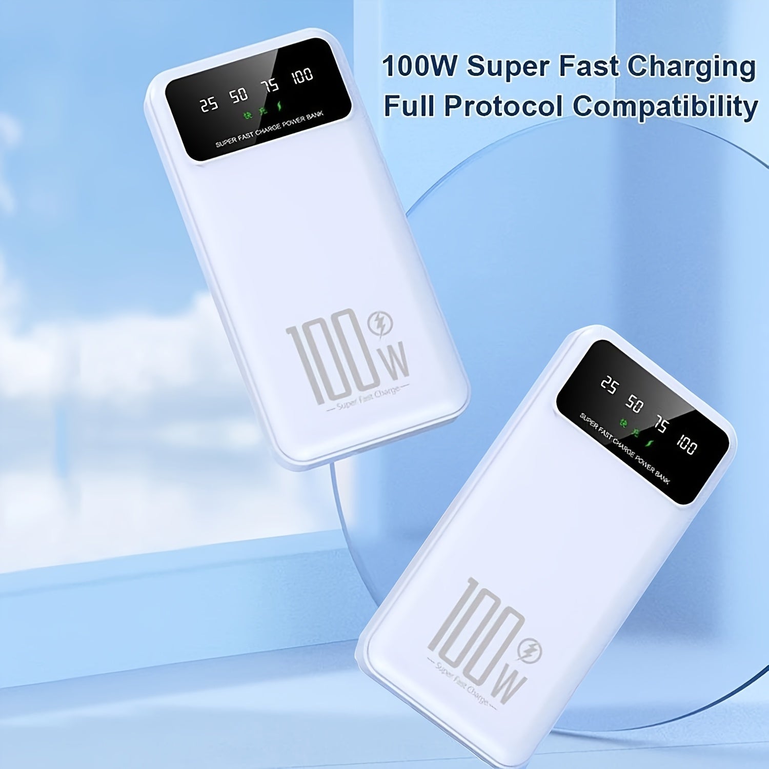20000mAh Built-in Cables Power Bank by Snagg A Power Bank