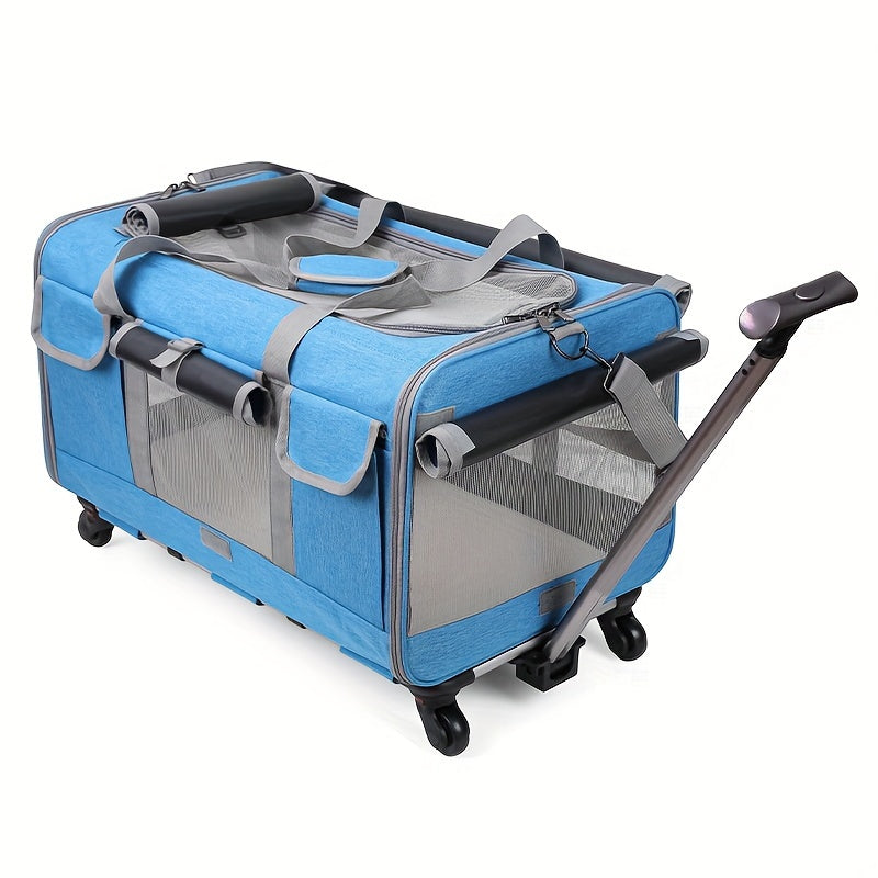 Extra Large Rolling Travel Pet Trolley by Snagg A Pet Trolley