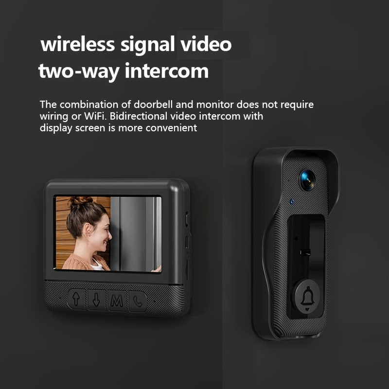 Wireless Video Doorbell with 4.3″ Display by Snagg A Doorbell Camera