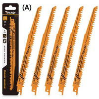 5PCS 9"/12" Wood Pruning Sawzall Blades 5TPI – CRV Reciprocating Blades for Green Wood, Lumber & PVC Cutting