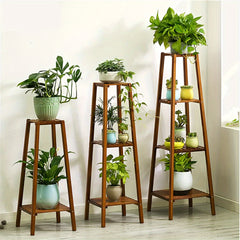 Vintage Tall Bamboo Plant Stand by Snagg A Rack