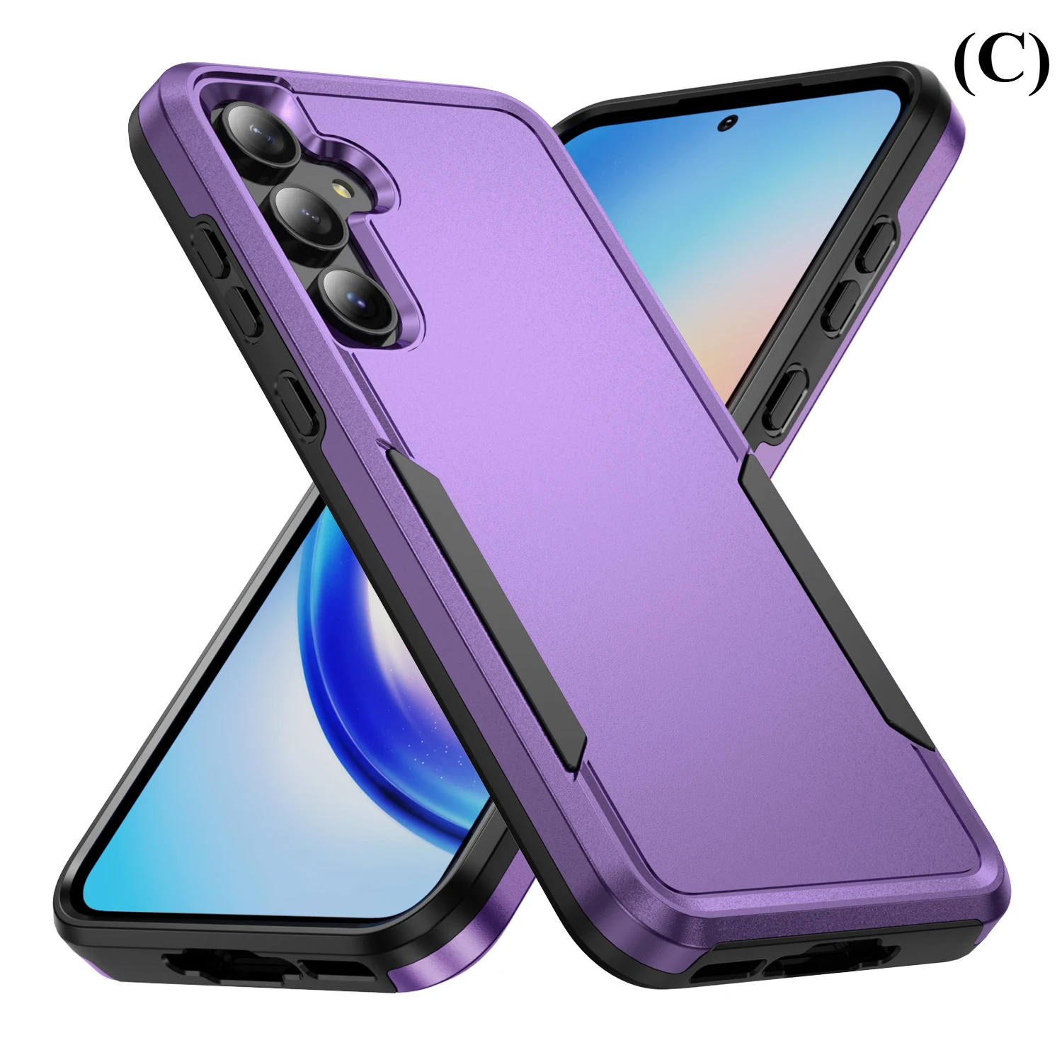 Military Grade Armor Case – for Samsung Galaxy S23 Series - C - Purple / Phone Cases & Covers
