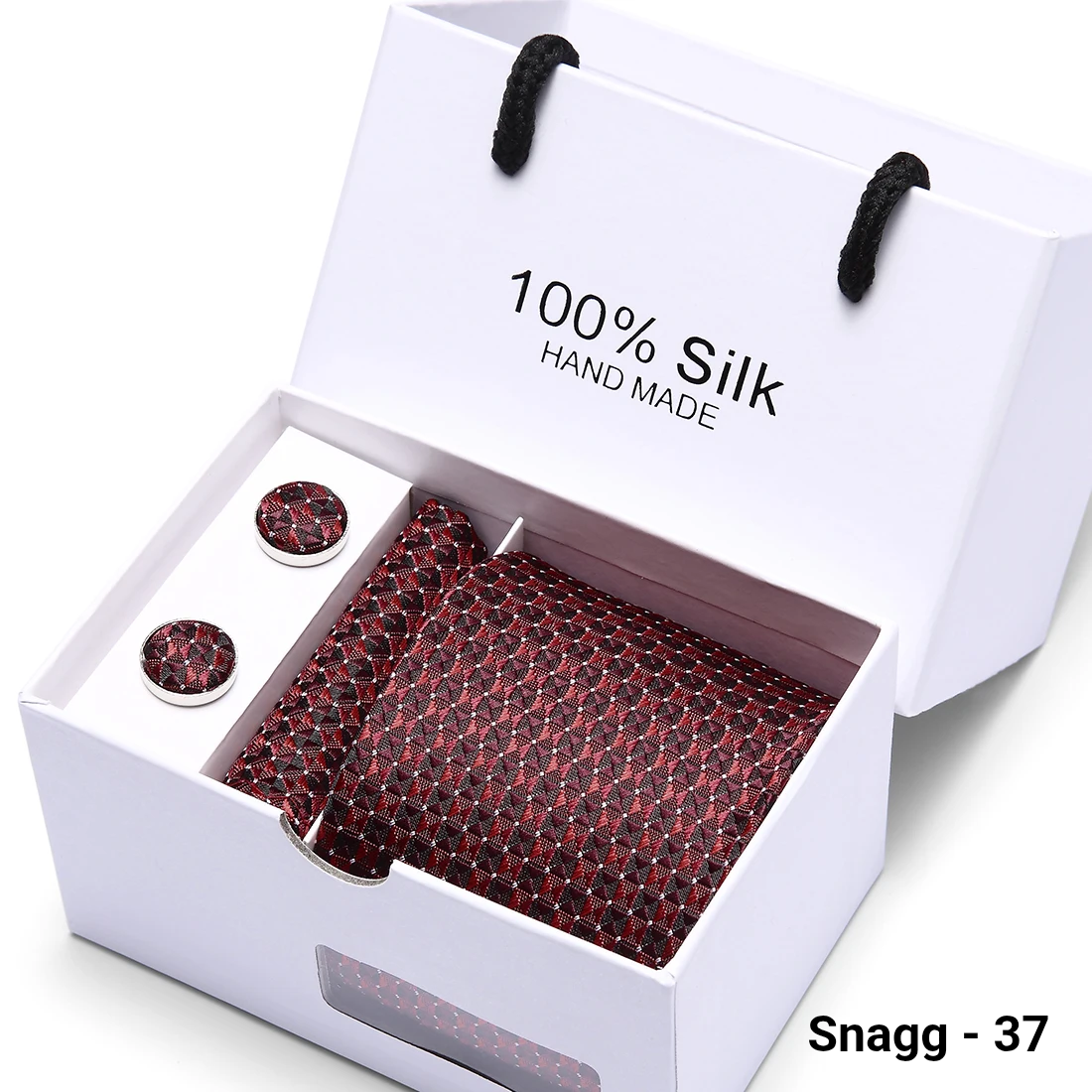 Luxury Silk Paisley Tie for Men — Extra-Long Woven Jacquard Necktie Suits & Weddings - Snagg - 37 - Others In Fashion