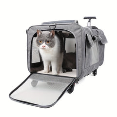 Extra Large Rolling Travel Pet Trolley by Snagg A Pet Trolley