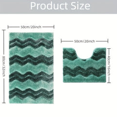2 Pcs Luxury Bathroom Rug Set by Snagg A Rug